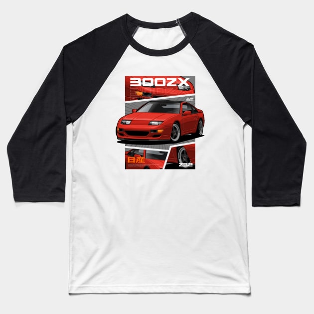 Nissan 300ZX Z32 Baseball T-Shirt by squealtires